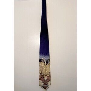 Vintage 1993 Harley-Davidson Sturgis Silk Tie Mount Rushmore